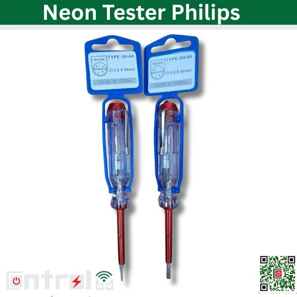 Philips Neon Voltage Tester Screwdriver (100V – 500V AC)